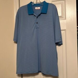 Grand Slam Blue and White Polo Shirt Classic Design